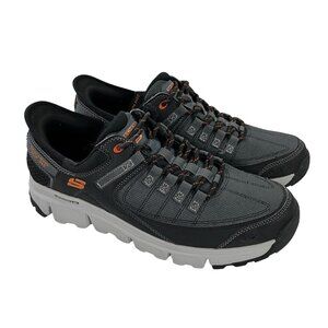Skechers Slip-Ins Summits AT Trail/Hiking Walking Shoes Size 13 Gray/Orange